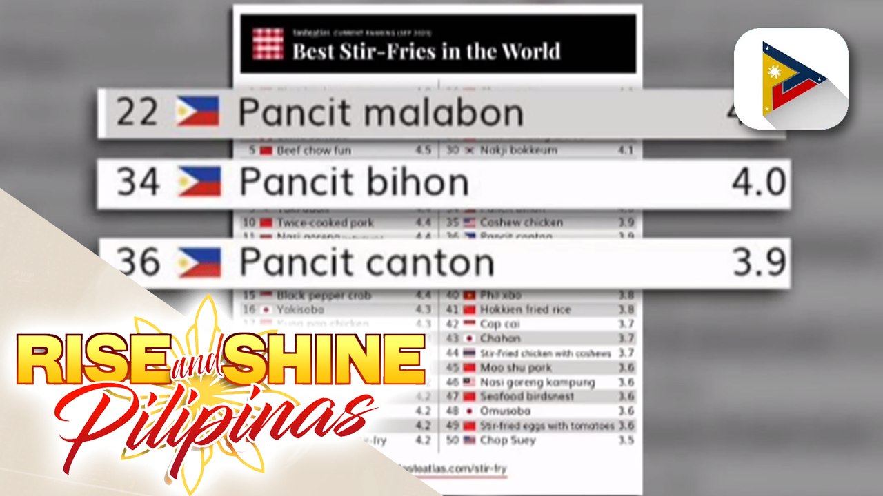 3 Pinoy pancit dishes, pasok sa World's Best St...