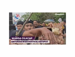 Intip Keseruan Warga Cilacap Mengikuti Tradisi Sedekah Ketupat
