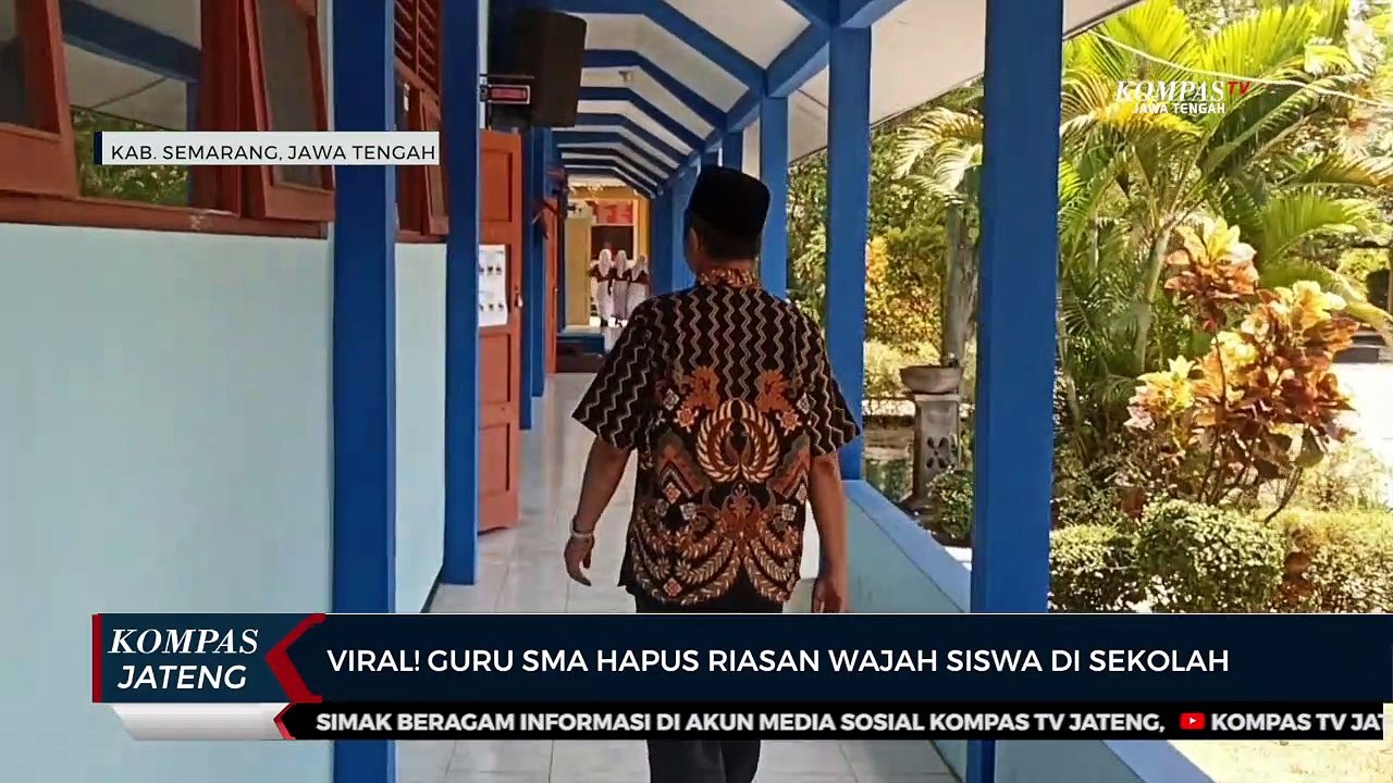 Viral! Guru SMA di Semarang Hapus Riasan Wajah  Siswa di Sekolah