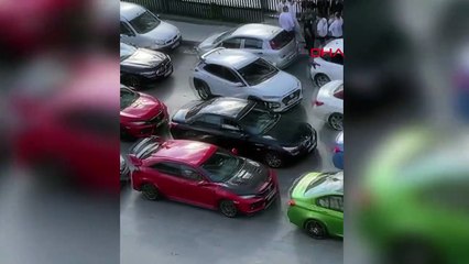 Düğün Konvoyu Otoyolda Drift Yaptı