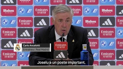 5e j. - Ancelotti : "Joselu a un poste important"