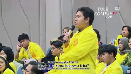 Respons Ganjar Saat Ditanya Mahasiswa UI: Petugas Rakyat atau Petugas Partai?