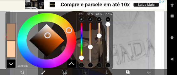 Desenhar Hadassa Bravery no IbisPaintX Android Parte 3