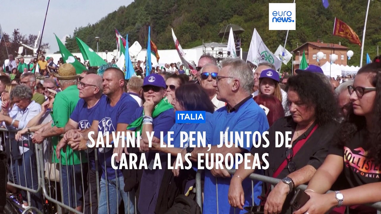Marine Le Pen y Matteo Salvini escenifican su unión ante las próximas elecciones europeas