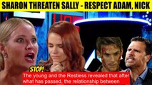 CBS Young And The Restless Spoilers Sharon warns Sally - don't play with Nick an