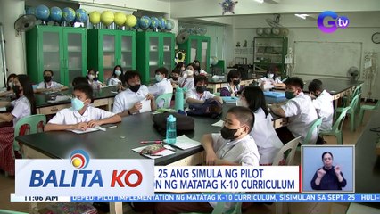 DepEd: Sa Sept. 25 ang simula ng pilot implementation ng MATATAG K-10 curriculum | BK