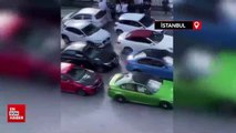 İstanbul'da düğün klasiği: Konvoydaki araçlar hem drift attı hem yolu kapattı
