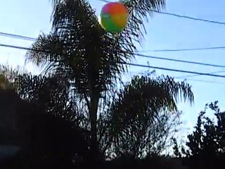 Flying Beach Ball | Weird Science Experiment