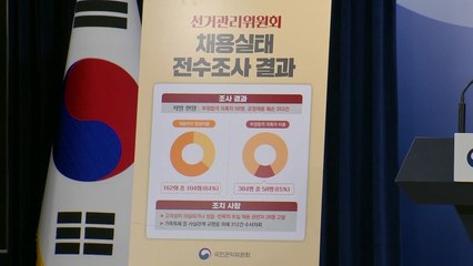 "선관위 채용비리 353건 적발...부정 합격 의혹 58명" / YTN