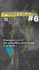 Pourquoi y a-t-il une ligne en pointillé entre la Syrie et Israël ?