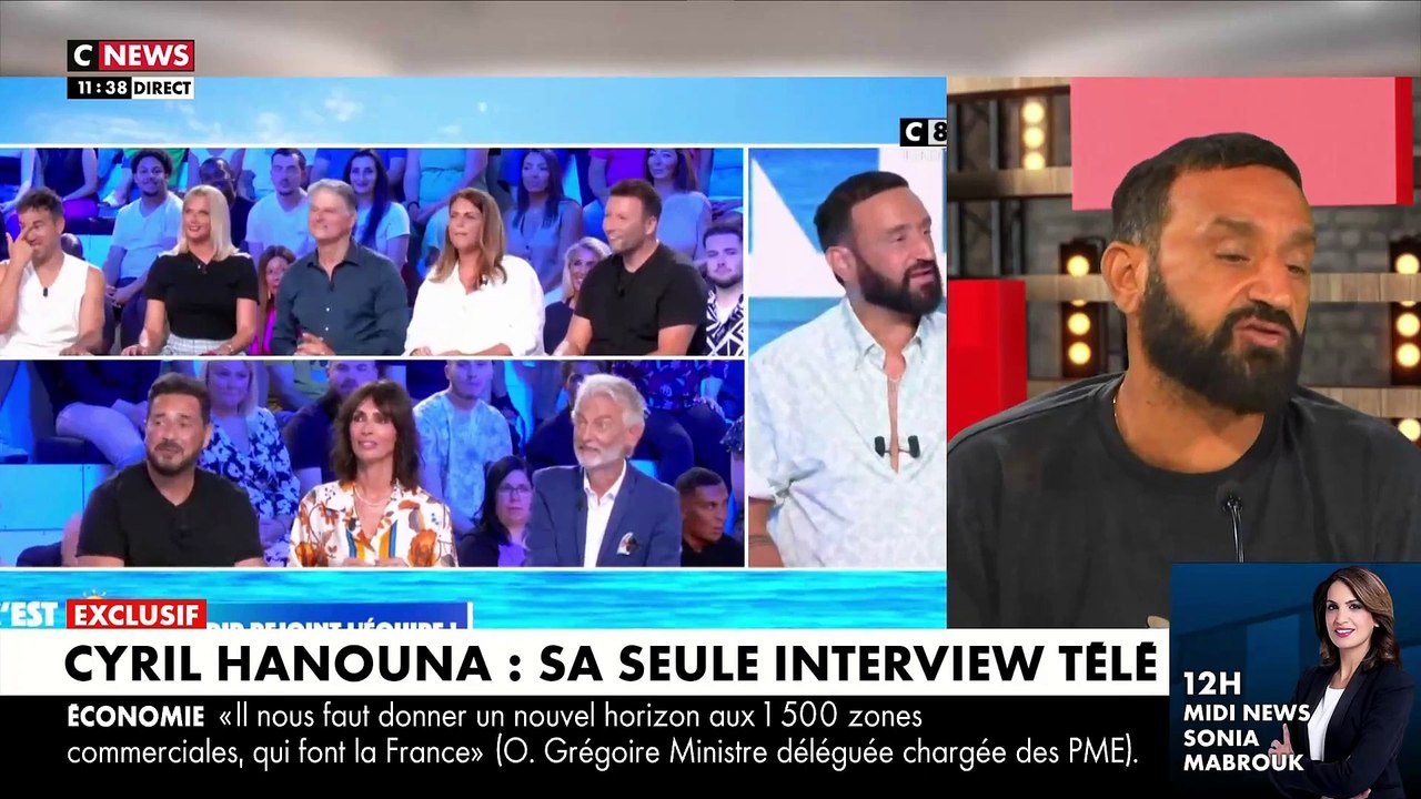 CYRIL HANOUNA INVITE MORANDINI LIVE 11.09