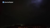 Impresionantes imágenes de la tormenta eléctrica de Madrid