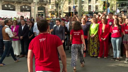 Silbidos y gritos contra ERC en la Diada del 11 de septiembre del 2023