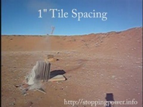 Ruger Mini-14 .223 vs 1 tile spacing