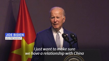 US President Biden in Hanoi says he does not want to "contain" China