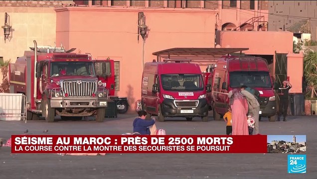 Maroc : un stade de foot transformé en centre d'hébergement pour les sinistrés du séisme