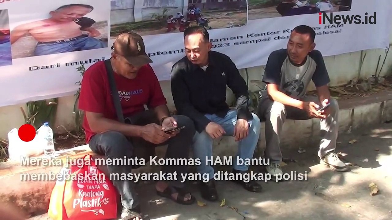 Dirikan Tenda di Depan Kantor Komnas HAM, Warga Rempang Tuntut Keadilan