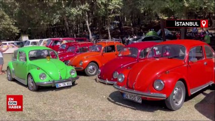 Şile’de renkli Vosvos araçlar bir araya geldi