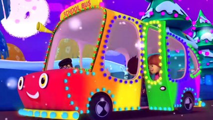 Christmas Wheels On The Bus And Vehicles Rhymes For Kids