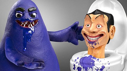 I Made A Grimace And Skibidi Toilet To See Who's Stronger!