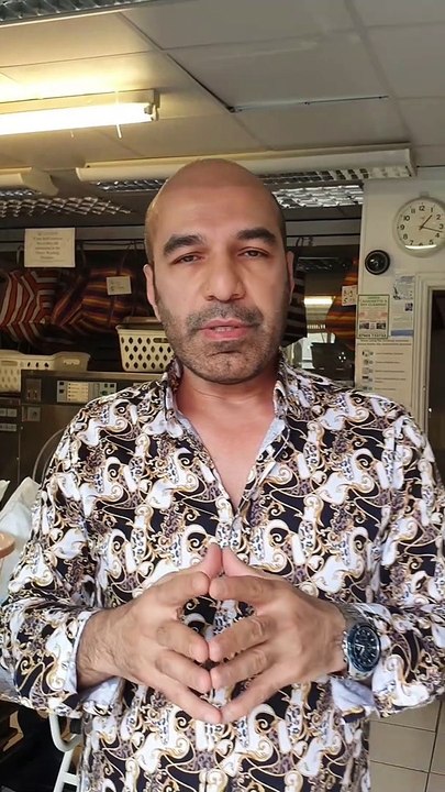 Moroccan laundrette collecting donations for earthquake relief