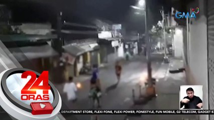 Rambulan at pamamato ng 'molotov bomb' ng 2 grupo ng kabataan, hulicam; meron ding may sumpak | 24 Oras