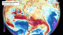 Anomalia de temperaturas em 850 hPa