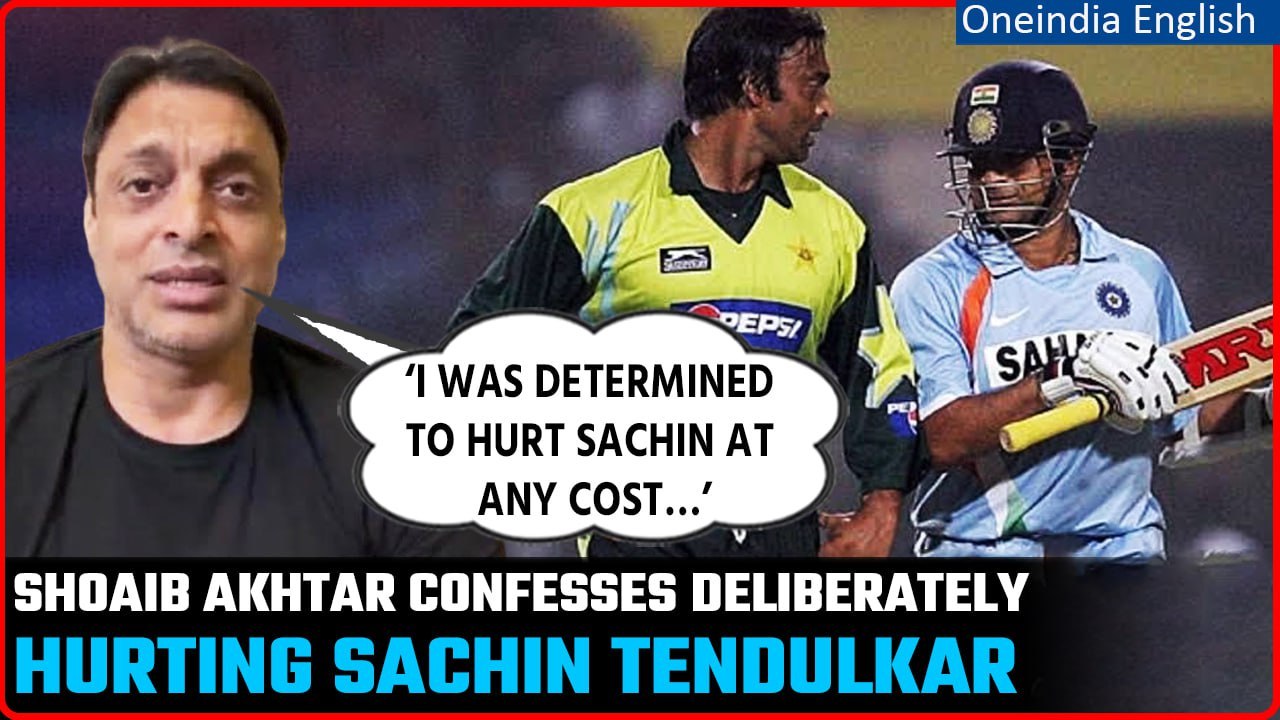 Shoaib Akhtar boasts hurting Sachin Tendulkar intentionally, video goes viral | Oneindia News