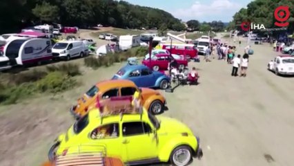 Şile’de renkli Vosvos araçlar bir araya geldi