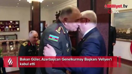 Bakan Güler, Azerbaycan Genelkurmay Başkanı Veliyev'i kabul etti