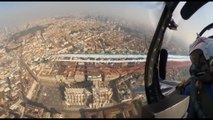Lo spettacolo delle Frecce Tricolori a Milano per il centenario dell'Aeronautica Militare