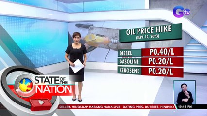 Taas-presyo sa produktong petrolyo, ipatutupad na naman bukas | SONA