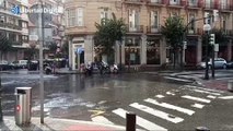 Lluvias en el País Vasco tras activarse el aviso naranja