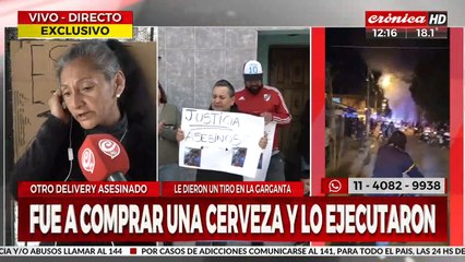 Otro delivery asesinado: habló la mamá de "Pipi", el acusado del crimen