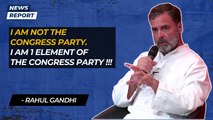 “I am not the Congress Party. I am 1 element of the Congress Party”, Rahul Gandhi | Paris | France