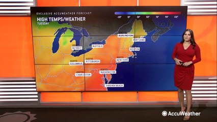 Damp ahead of fall-like weather in the Northeast