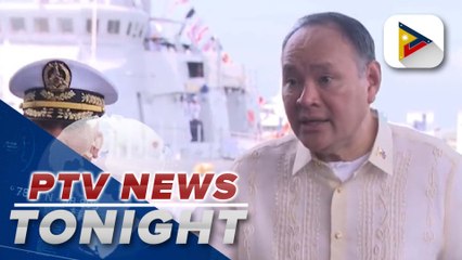 DND chief calls the latest activities of Chinese vessel vs PH ships as 'irresponsible', BRP Valentin Diaz, BRP Ladislao Diwa officially commission the service