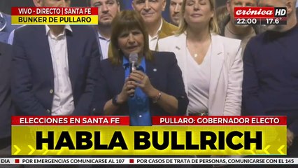 Patricia Bullrich: "El kirchnerismo está derrotado porque significa destrucción"