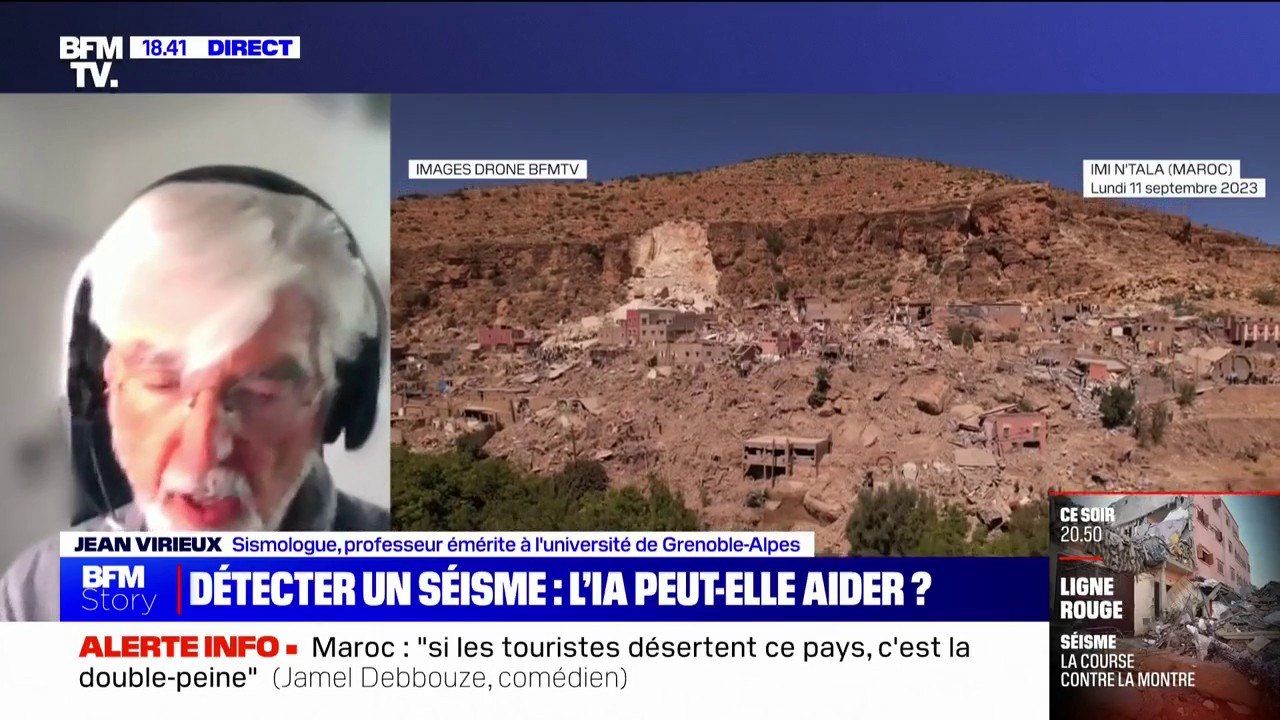Séisme au Maroc: "Des répliques sont possibles sur les semaines qui viennent", indique le sismologue Jean Virieux