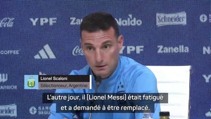 Scaloni : "Messi était fatigué"