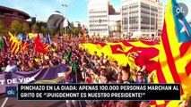 Pinchazo en la Diada: apenas 100.000 personas marchan al grito de 