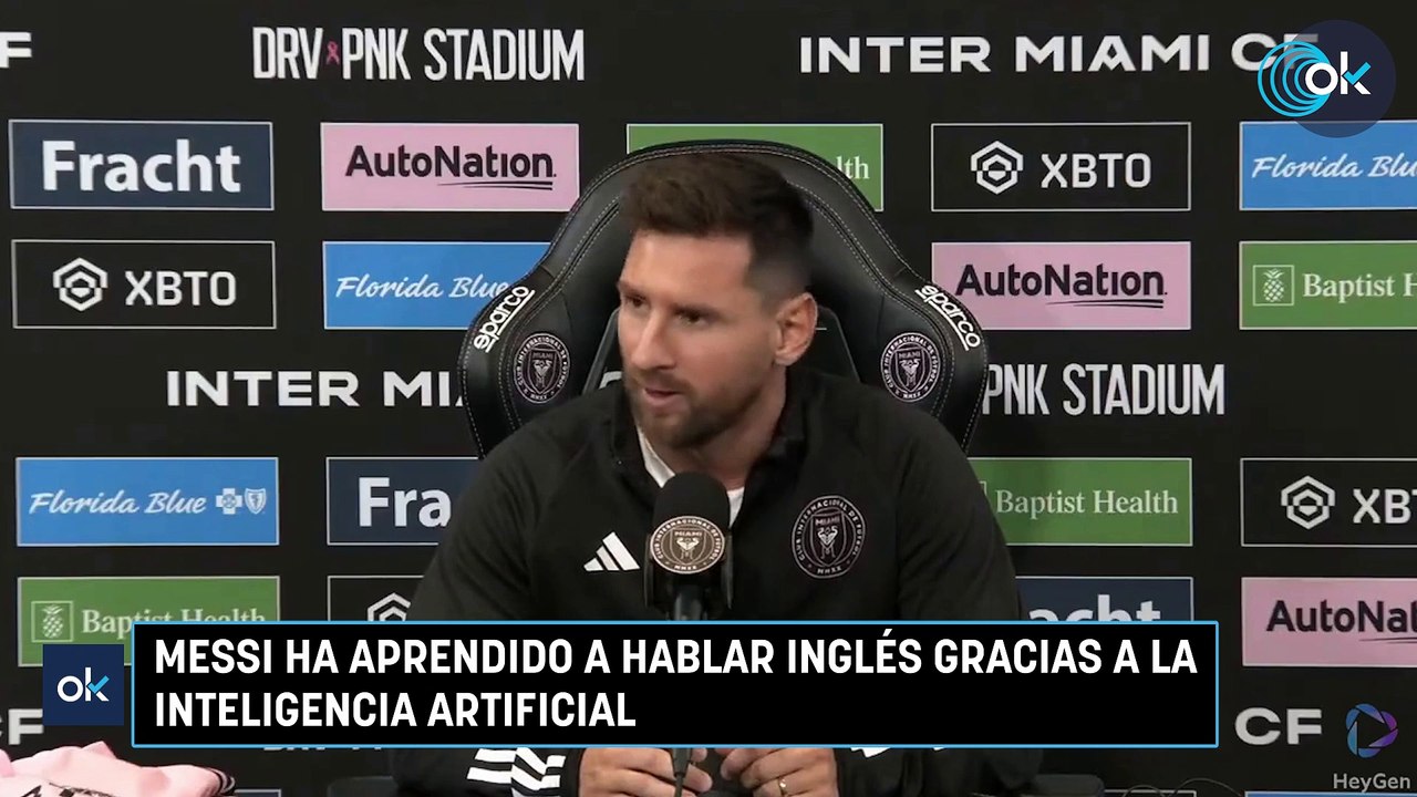 Messi ha aprendido a hablar inglés gracias a la Inteligencia Artificial