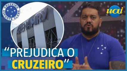Hugão critica torcedor do Cruzeiro que pichou Arena MRV