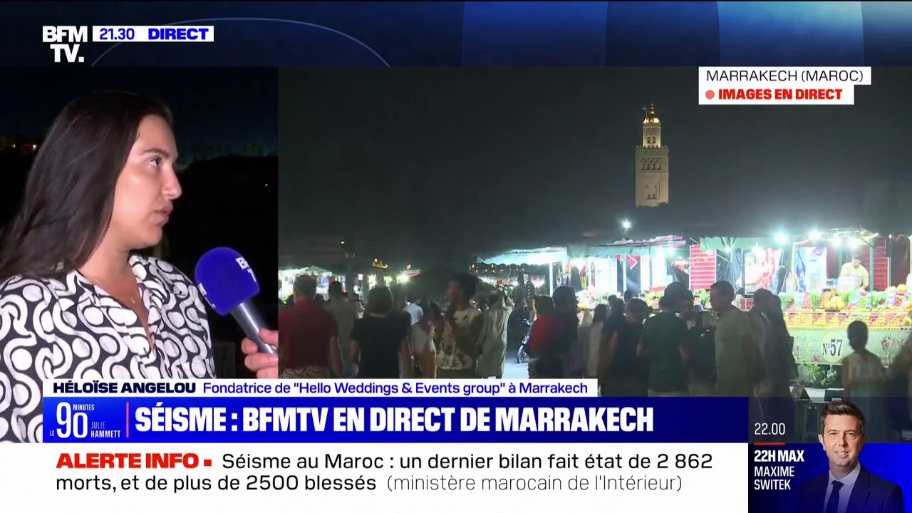 "Aidez-nous en venant ici, surtout n'ayez pas peur de venir": Héloïse Angelou, chef d'entreprise dans l'évènementiel à Marrakech, s'inquiète des retombées du séisme sur le tourisme au Maroc
