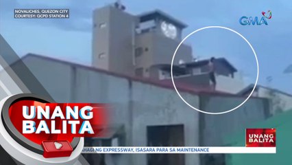 Lalaki, huli sa bubong ng bahay na tatangkain umano niyang nakawan | UB