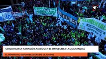 Sergio Massa anunció cambios en el Impuesto a las Ganancias