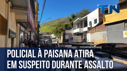 Policial à paisana atira em suspeito durante assalto no ES