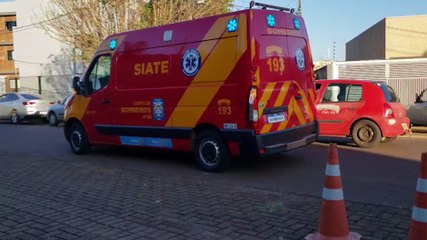 Motociclista fica ferido em acidente na Rua do Pintor