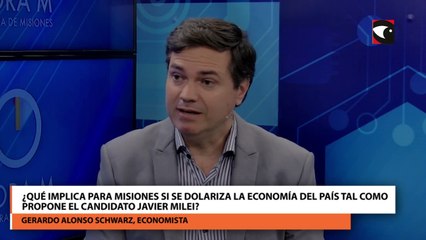 Gerardo Alonso Schwarz, aseguró que si Milei dolariza se generaría cierta estabilidad económica pero una suba muy fuerte de precios
