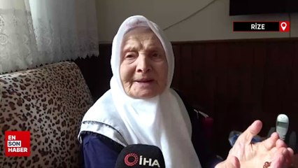 Rize'de yaşayan Fatma nine 112 yaşında: Tek bir hastalığı yok